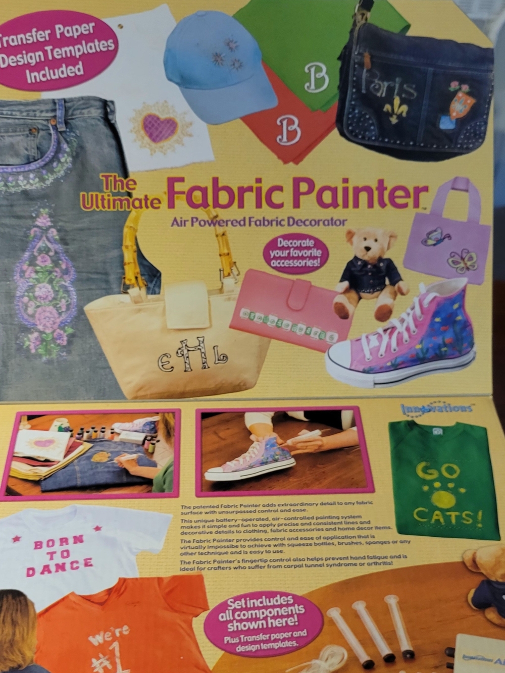 The Ultimate Fabric Painter - Multi Color Air-Powered Fabric Decorator